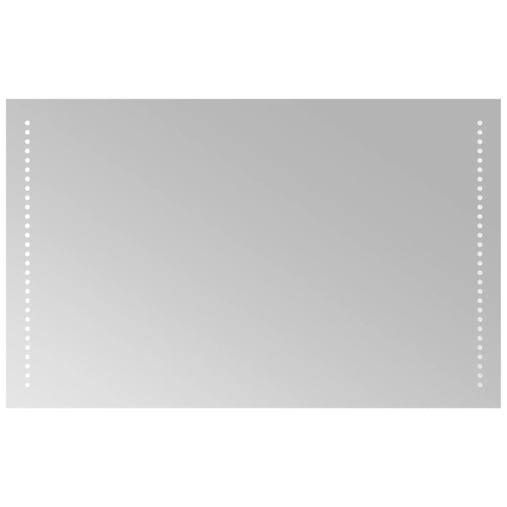 badeværelsesspejl med LED-lys 50x80 cm