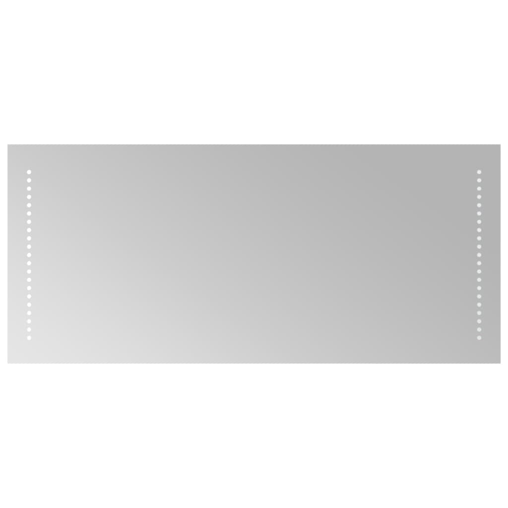 badeværelsesspejl med LED-lys 40x90 cm