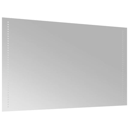 badeværelsesspejl med LED-lys 60x100 cm
