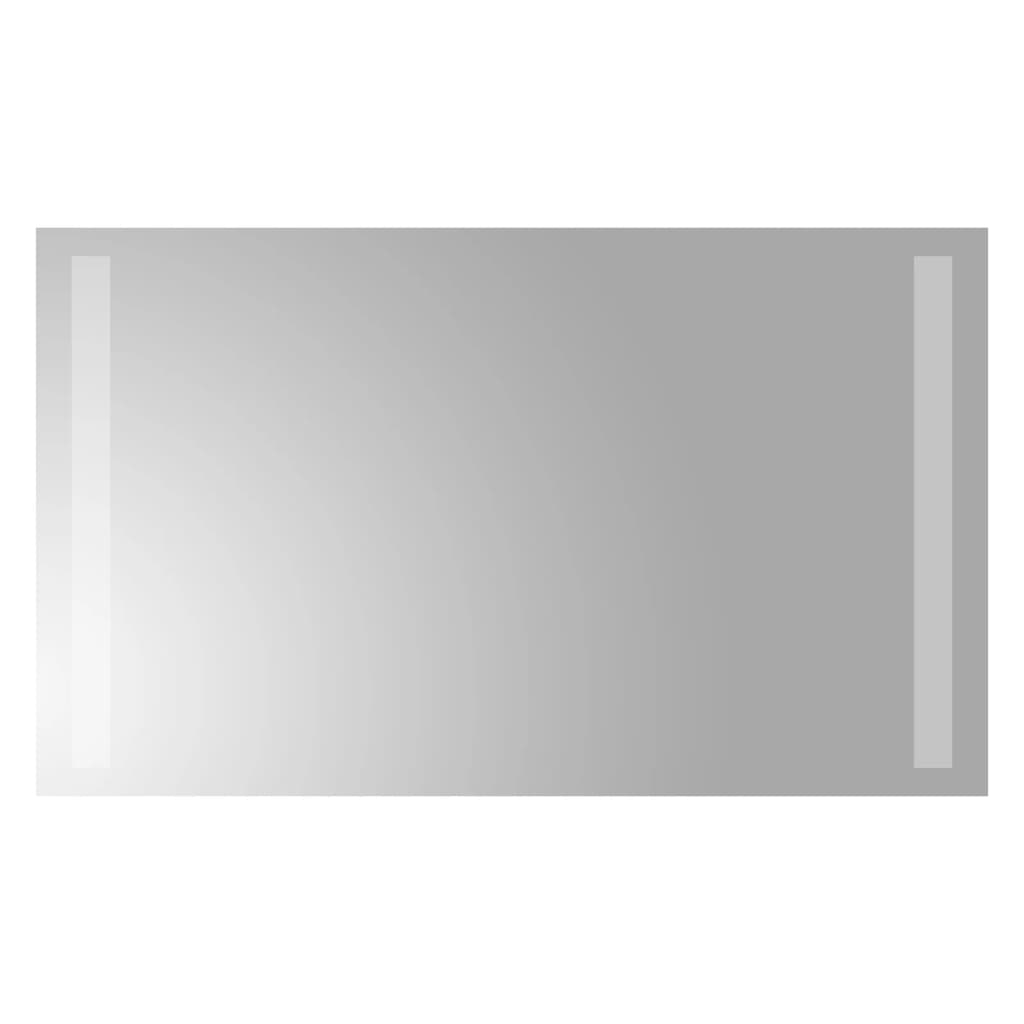 badeværelsesspejl med LED-lys 30x50 cm
