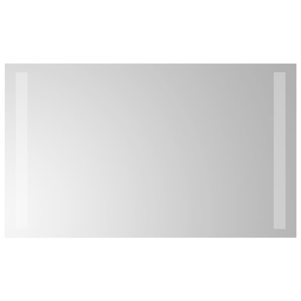 badeværelsesspejl med LED-lys 30x60 cm