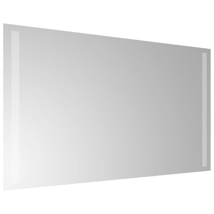 badeværelsesspejl med LED-lys 40x70 cm