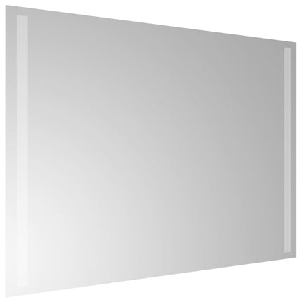 badeværelsesspejl med LED-lys 50x70 cm