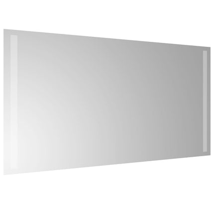 badeværelsesspejl med LED-lys 40x80 cm