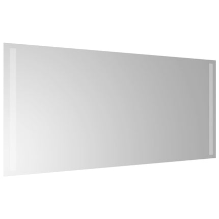 badeværelsesspejl med LED-lys 40x90 cm