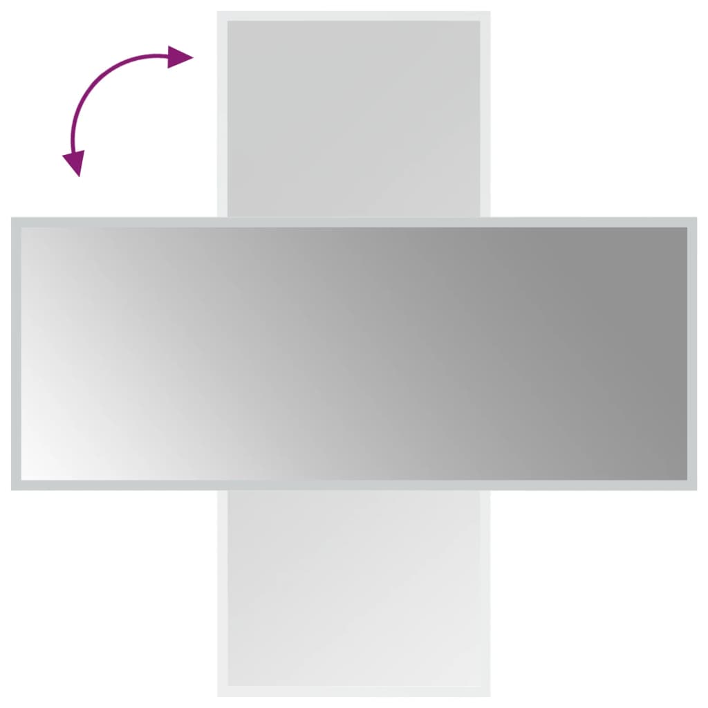 badeværelsesspejl med LED-lys 40x100 cm