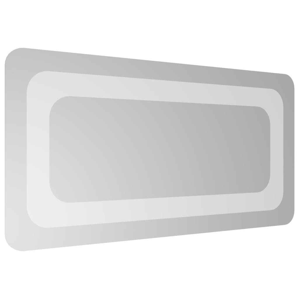 badeværelsesspejl med LED-lys 20x40 cm