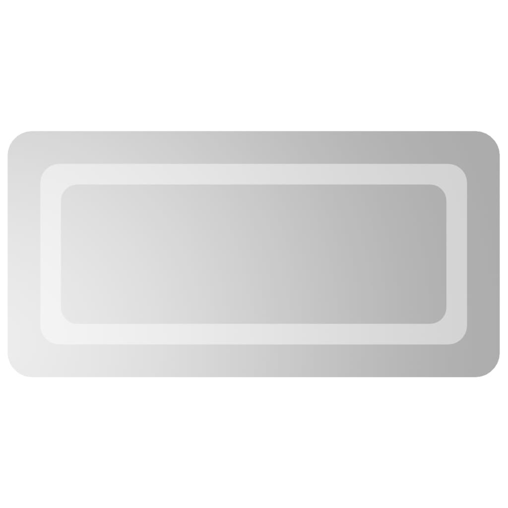 badeværelsesspejl med LED-lys 30x60 cm