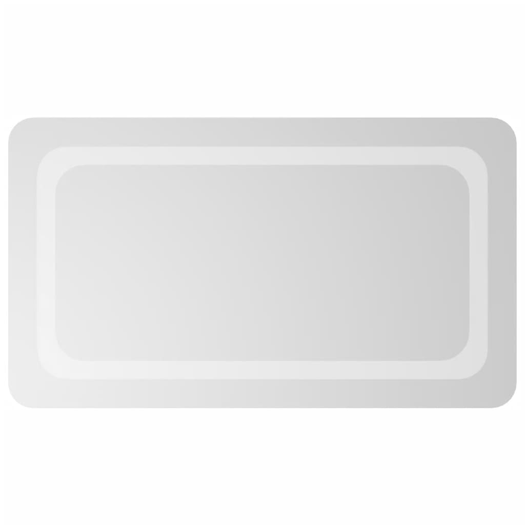 badeværelsesspejl med LED-lys 40x60 cm