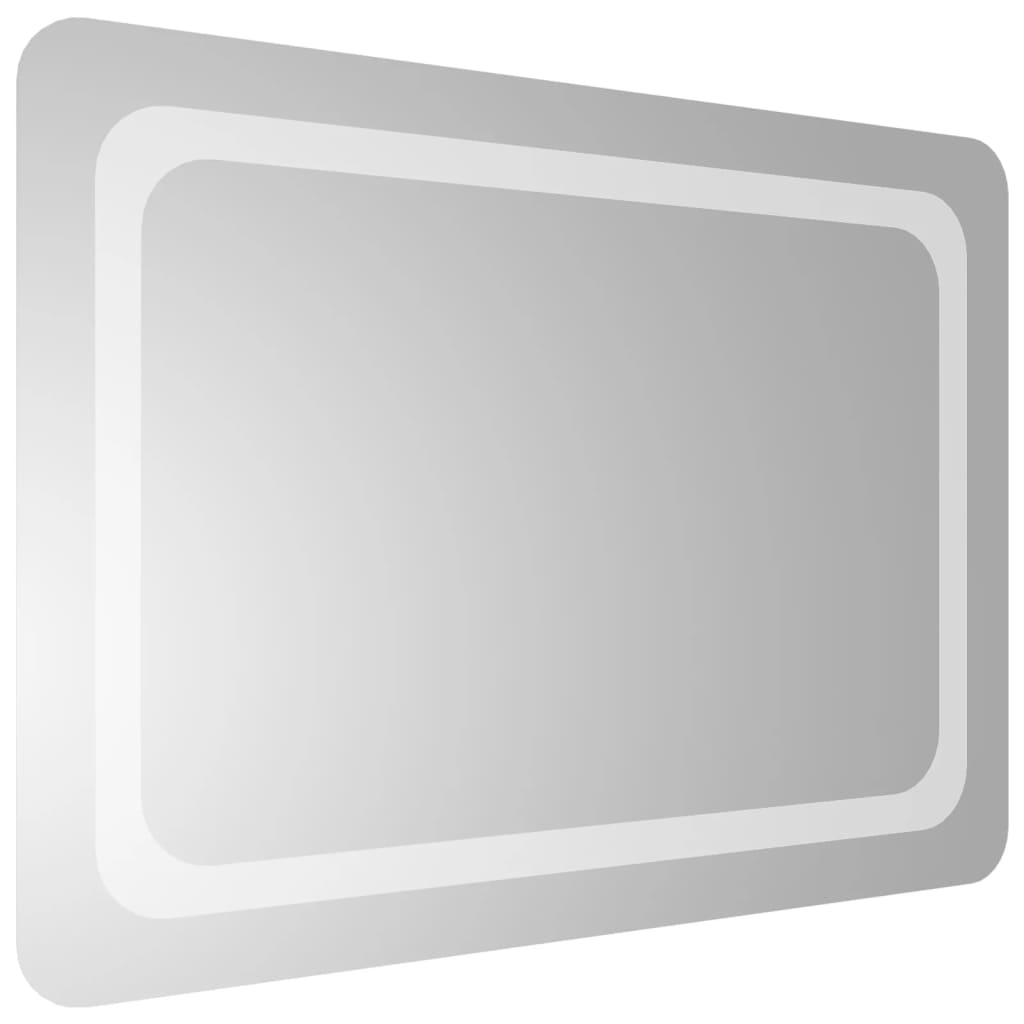 badeværelsesspejl med LED-lys 50x70 cm