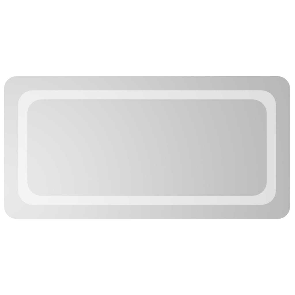 badeværelsesspejl med LED-lys 40x80 cm