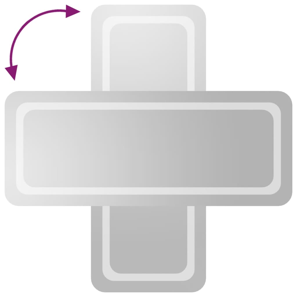 badeværelsesspejl med LED-lys 40x100 cm