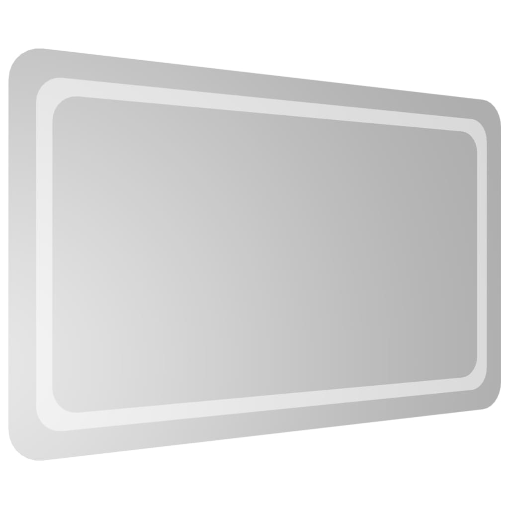 badeværelsesspejl med LED-lys 60x100 cm