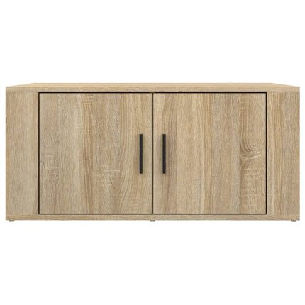 sofabord 80x50x36 cm konstrueret træ sonoma-eg