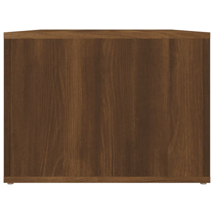 sofabord 80x50x36 cm konstrueret træ brun egetræsfarve