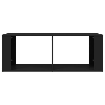 sofabord 100x50x36 cm konstrueret træ sort