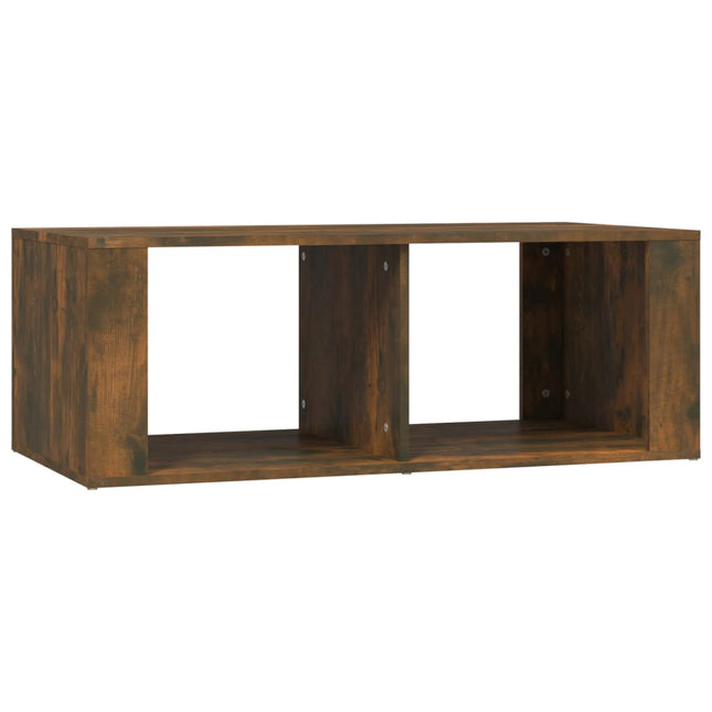 sofabord 100x50x36 cm konstrueret træ røget egetræsfarve