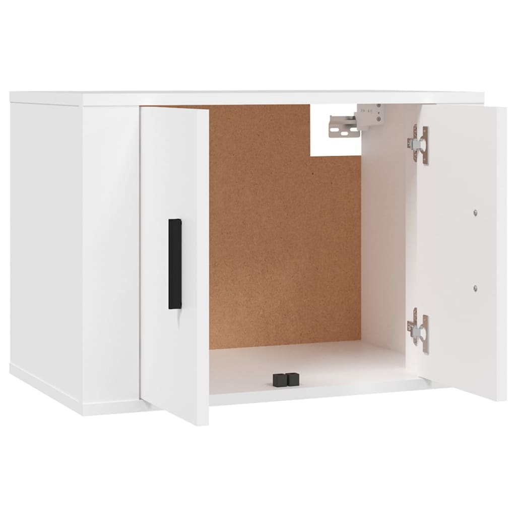 væghængt tv-skab 57x34,5x40 cm hvid