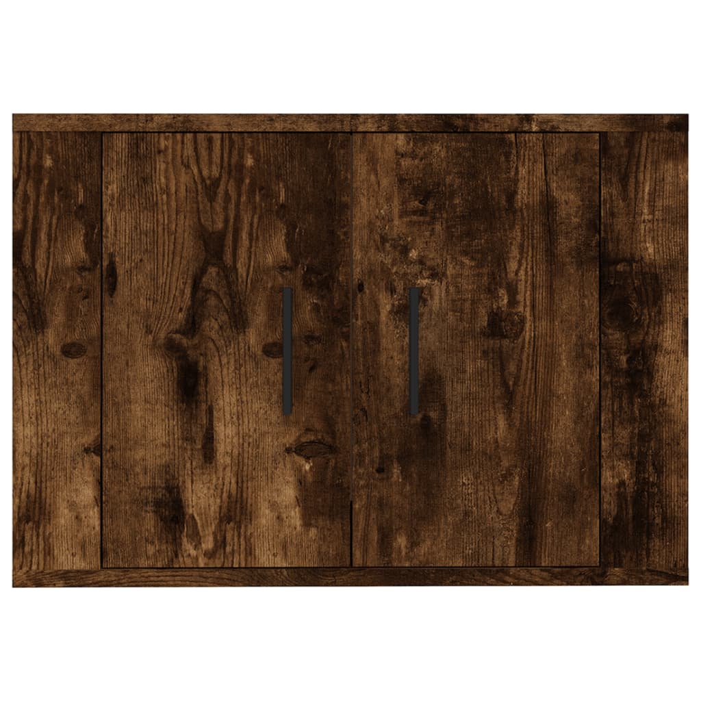 væghængt tv-skab 57x34,5x40 cm røget egetræsfarve