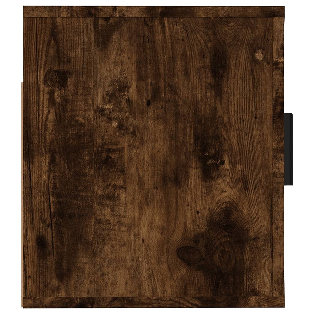 væghængt tv-skab 57x34,5x40 cm røget egetræsfarve