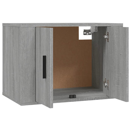 væghængt tv-skab 57x34,5x40 cm grå sonoma-eg