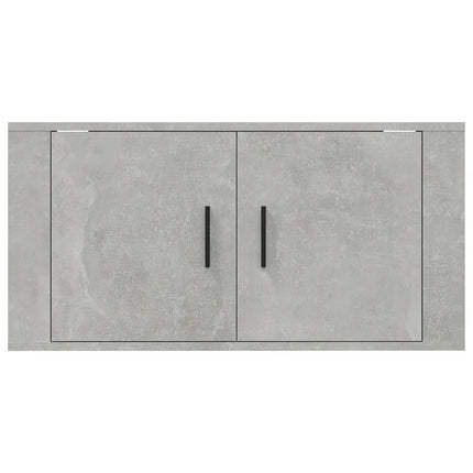 væghængt tv-skab 80x34,5x40 cm betongrå