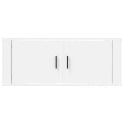 væghængt tv-skab 100x34,5x40 cm hvid