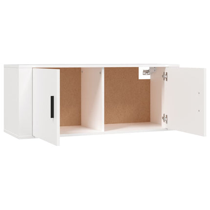 væghængt tv-skab 100x34,5x40 cm hvid
