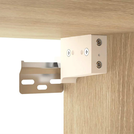 væghængt tv-skab 100x34,5x40 cm sonoma-eg