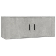 væghængt tv-skab 100x34,5x40 cm betongrå