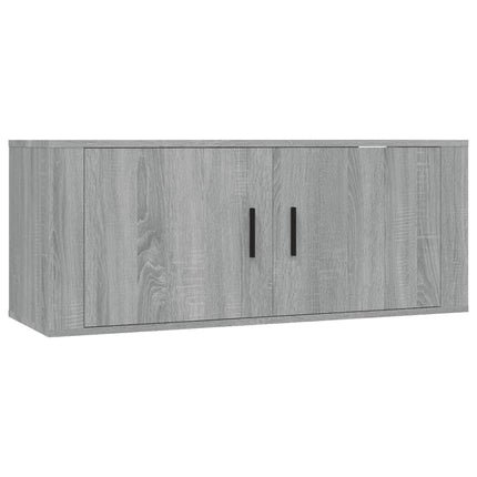 væghængt tv-skab 100x34,5x40 cm grå sonoma