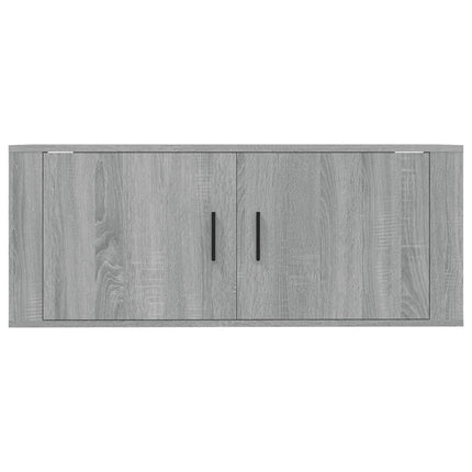 væghængt tv-skab 100x34,5x40 cm grå sonoma