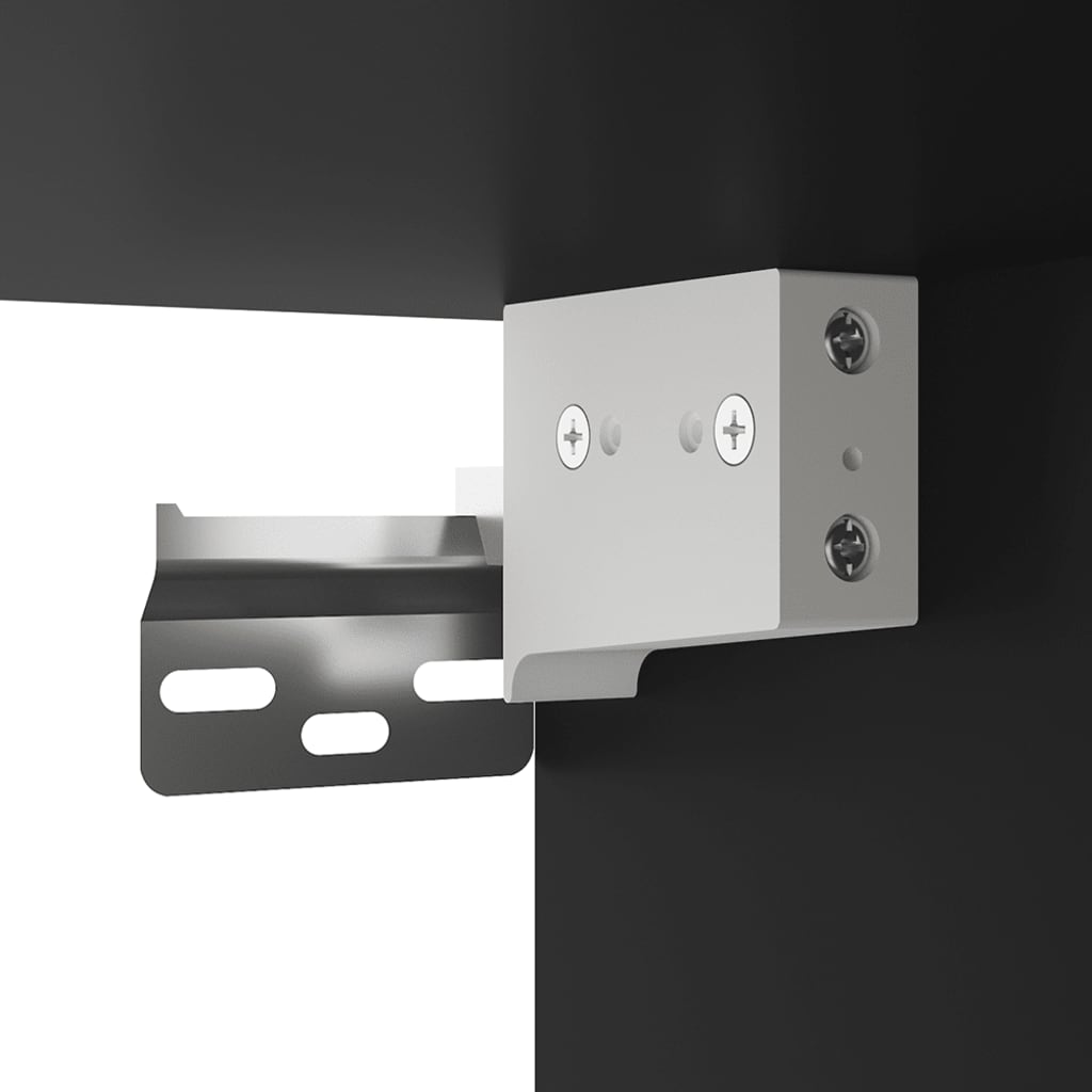 væghængt tv-skab 40x34,5x40 cm sort