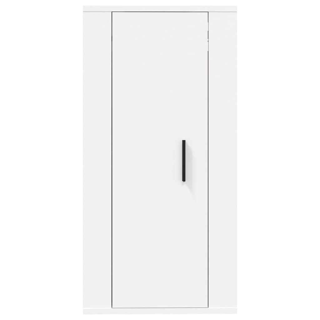 væghængt tv-skab 40x34,5x80 cm hvid