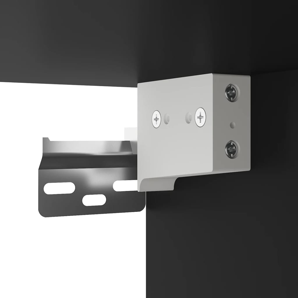 væghængt tv-skab 40x34,5x80 cm sort