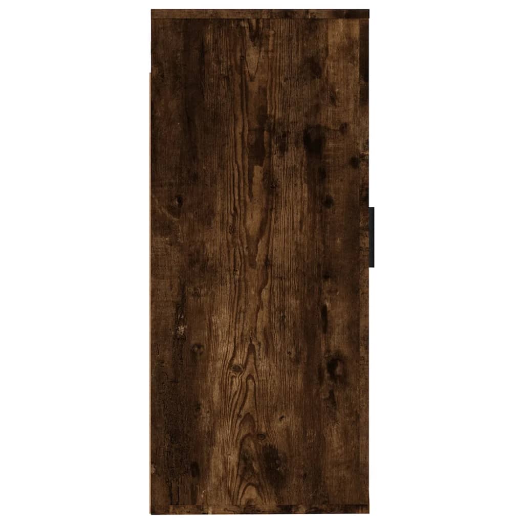 væghængt tv-skab 40x34,5x80 cm røget egetræ