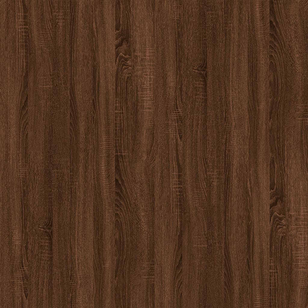 væghængt tv-skab 40x34,5x80 cm brun egetræ