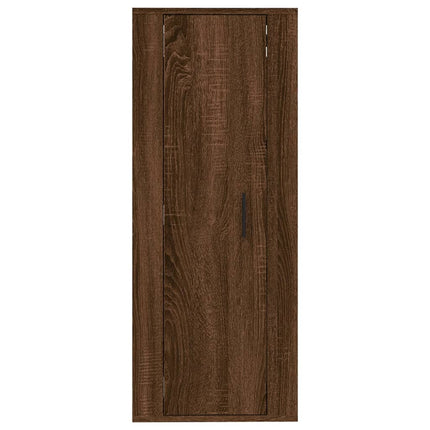 væghængt tv-skab 40x34,5x100 cm brun egetræ