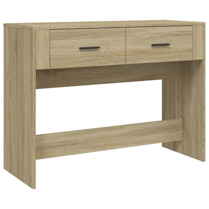 konsolbord 100x39x75 cm konstrueret træ sonoma-eg