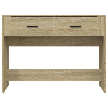 konsolbord 100x39x75 cm konstrueret træ sonoma-eg