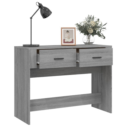 konsolbord 100x39x75 cm konstrueret træ Grå sonoma-eg