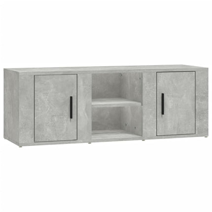 tv-bord 100x31,5x35 cm konstrueret træ betongrå