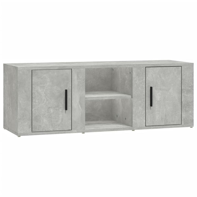 tv-bord 100x31,5x35 cm konstrueret træ betongrå