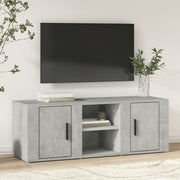 tv-bord 100x31,5x35 cm konstrueret træ betongrå