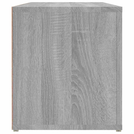 tv-bord 100x31,5x35 cm konstrueret træ grå sonoma-eg