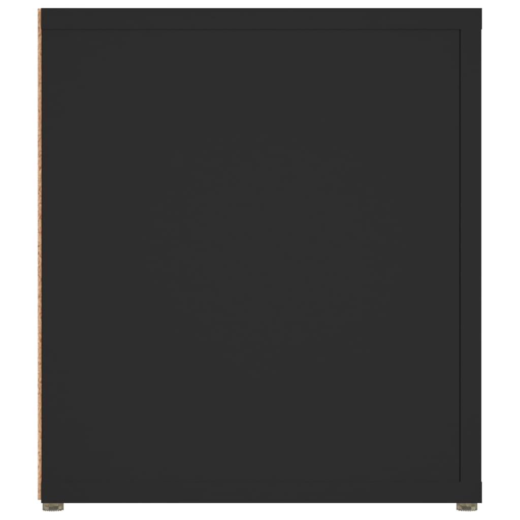 tv-borde 2 stk. 80x31,5x36 cm konstrueret træ sort