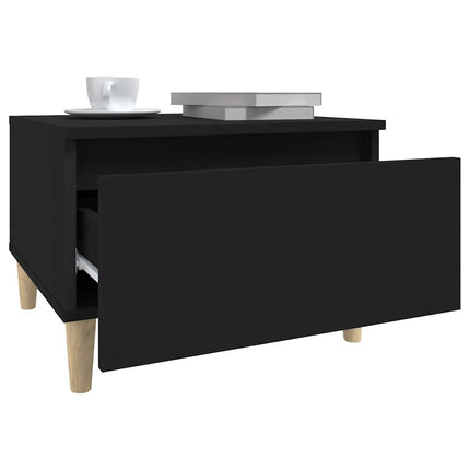 sidebord 50x46x35 cm konstrueret træ sort