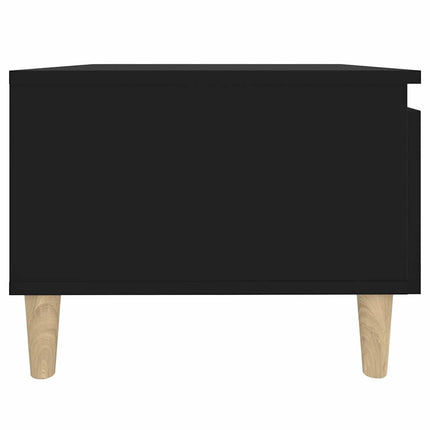 sideborde 2 stk. 50x46x35 cm konstrueret træ sort