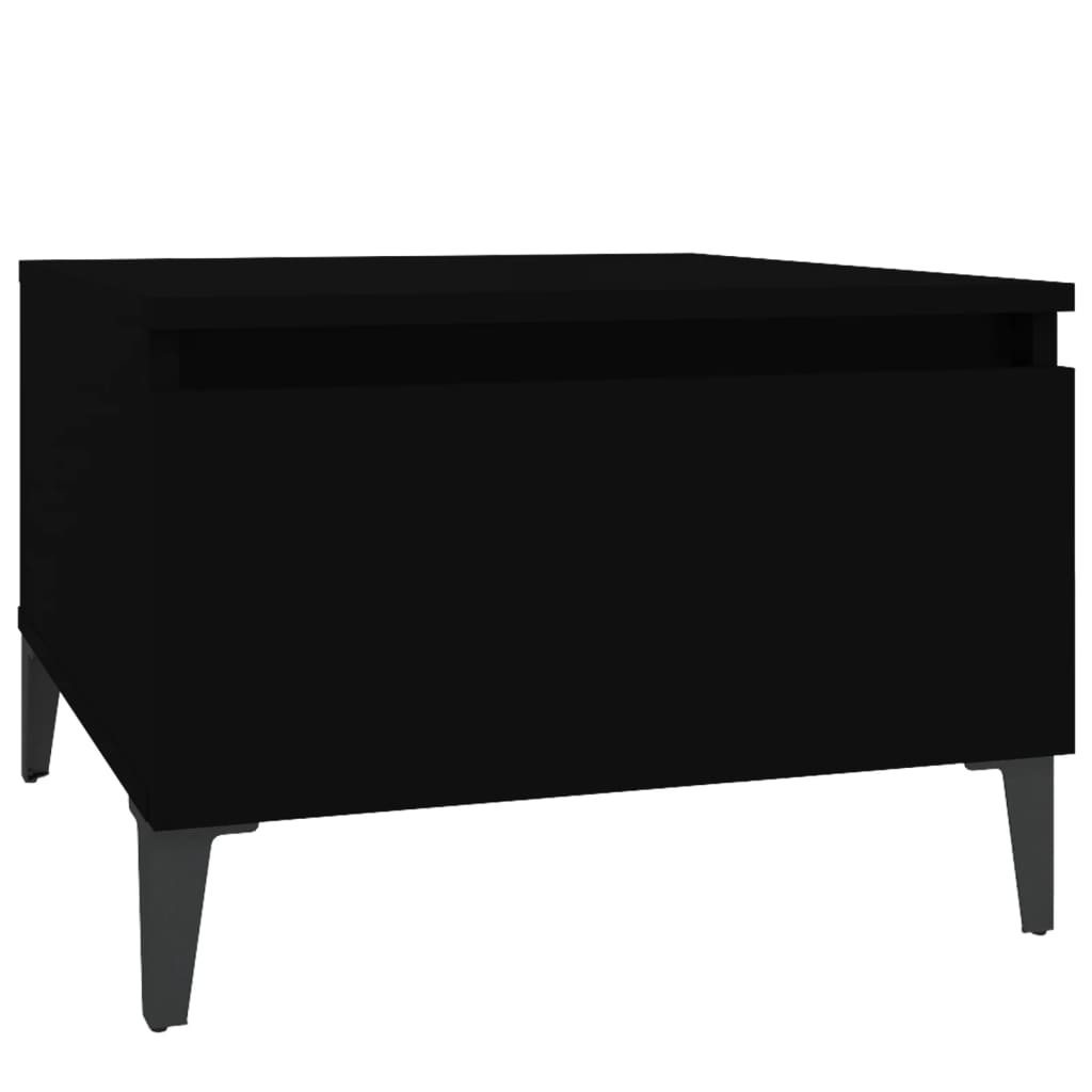 sidebord 50x46x35 cm konstrueret træ sort