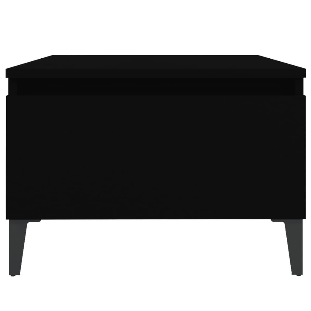 sidebord 50x46x35 cm konstrueret træ sort